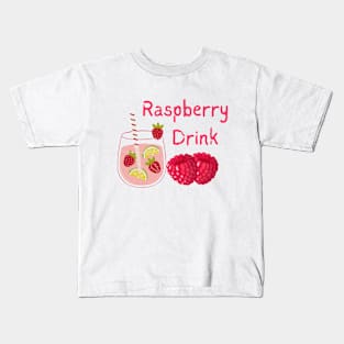 Raspberry Drink Kids T-Shirt